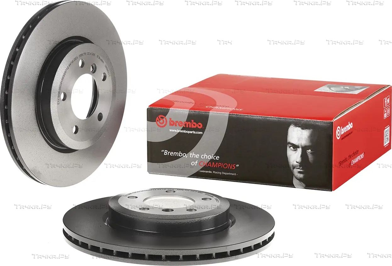 Тормозной диск Brembo UV Coated передний для BMW Z4 I (E85/E86) 2006-2008. Артикул 09.8952.11