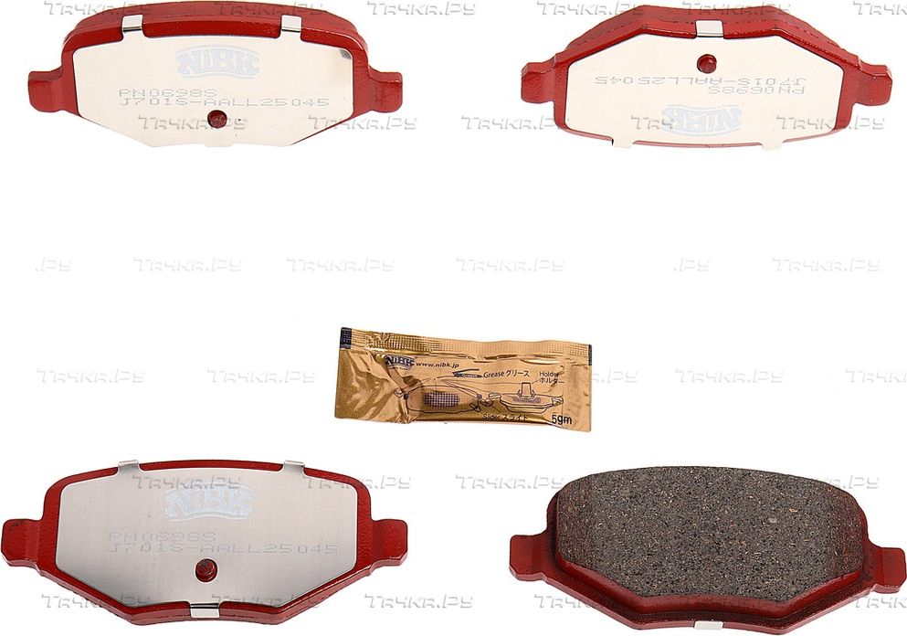 Тормозные колодки NiBK задние для Ford Edge I 2010-2014. Артикул PN0698S