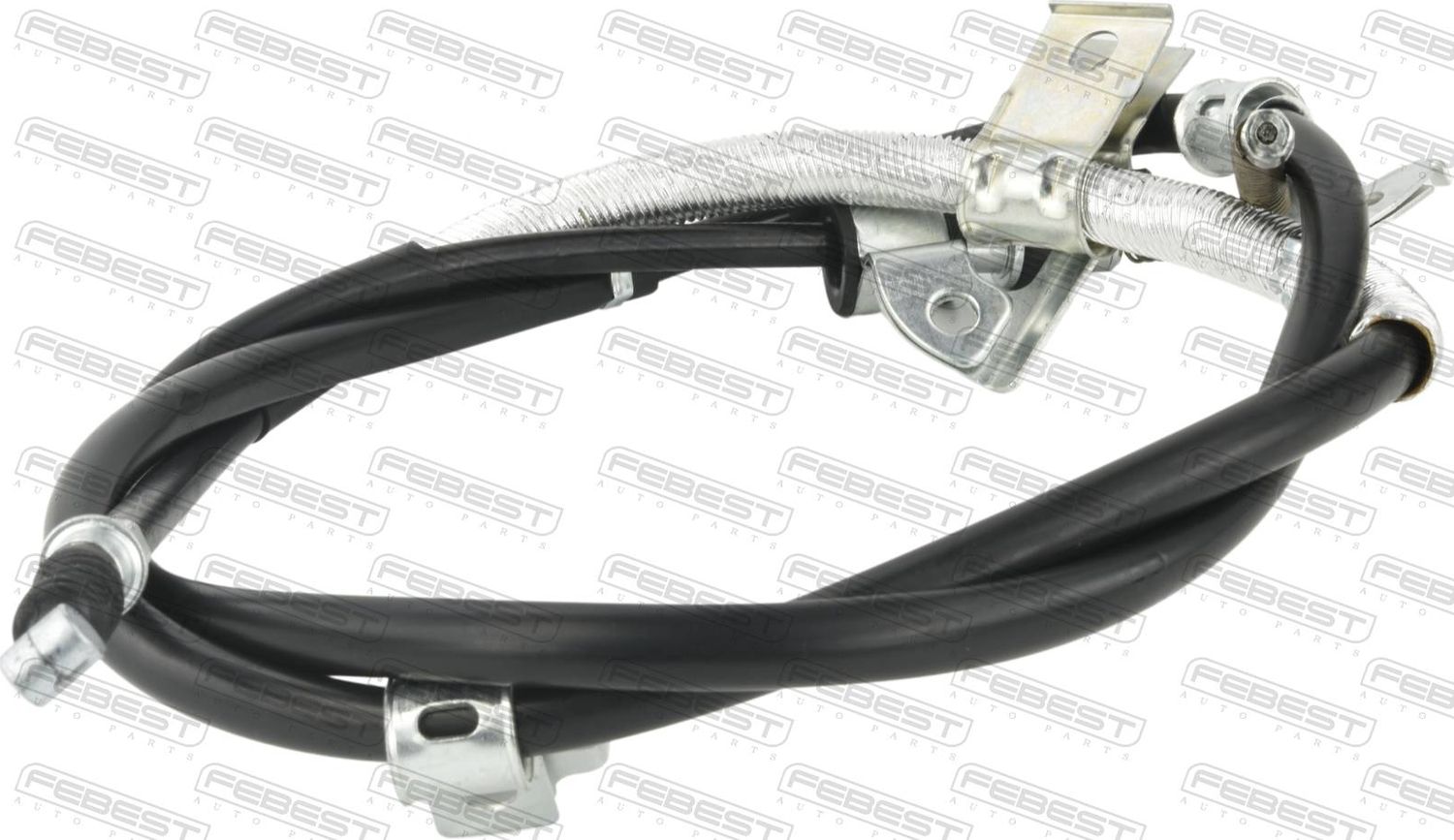 Трос ручника (тросик ручного тормоза) Febest. Артикул 04100-KKRH