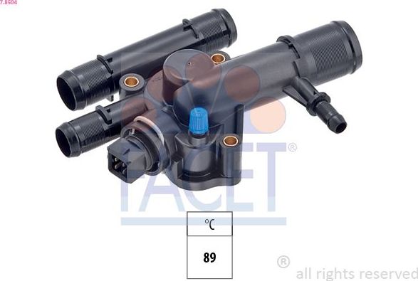 Термостат Facet Made in Italy - OE Equivalent. Артикул 7.8504