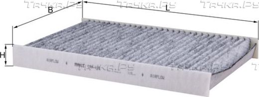 Салонный фильтр Mahle для Citroen C4 II 2006-2026. Артикул LAK 138