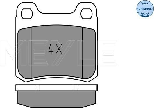 Тормозные колодки Meyle Original. Артикул 025 206 8715