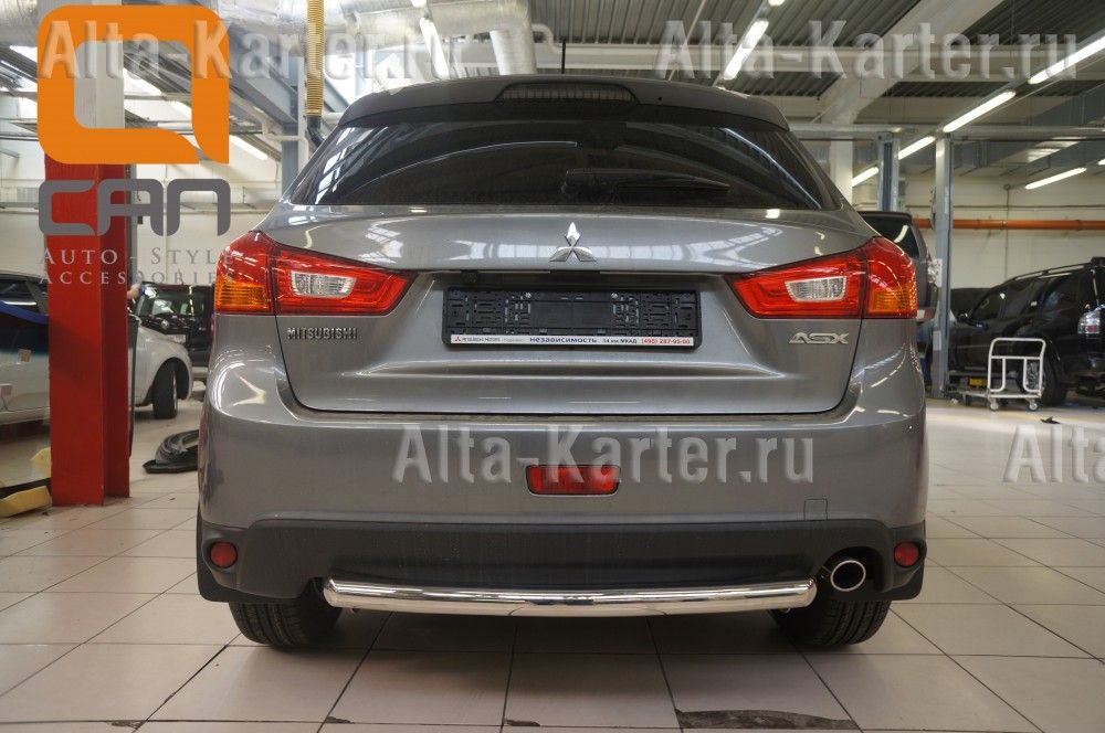 Защита Can Otomotiv заднего бампера d60 (одинарная) для Mitsubishi ASX I рестайлинг 2012-2016. Артикул MIAS.55.6020