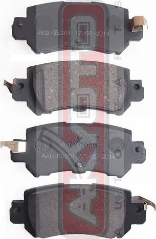 Тормозные колодки Akyoto Packing AKYOTO. Артикул AKD-05201
