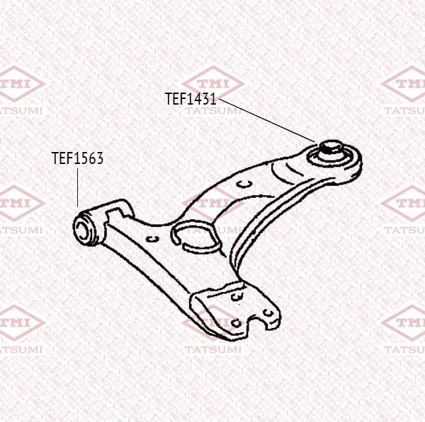 Сайлентблок рычага | перед прав/лев | (Tatsumi). Артикул TEF1563