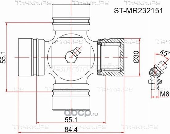 ST-MR232151 Крестовина MITSUBISHI L200 (SAT). Артикул STMR232151