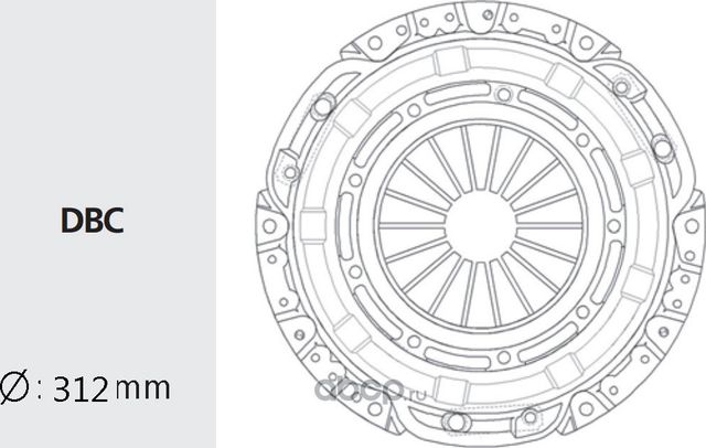 Корзина сцепления (Valeo). Артикул TYC30