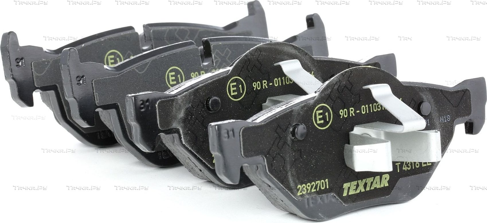 Тормозные колодки Textar Q+ задние для BMW 1 I (E81/E82/E87/E88) 2004-2011. Артикул 2392701