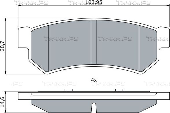 Тормозные колодки Bosch (Low-Metallic). Артикул 0 986 460 007