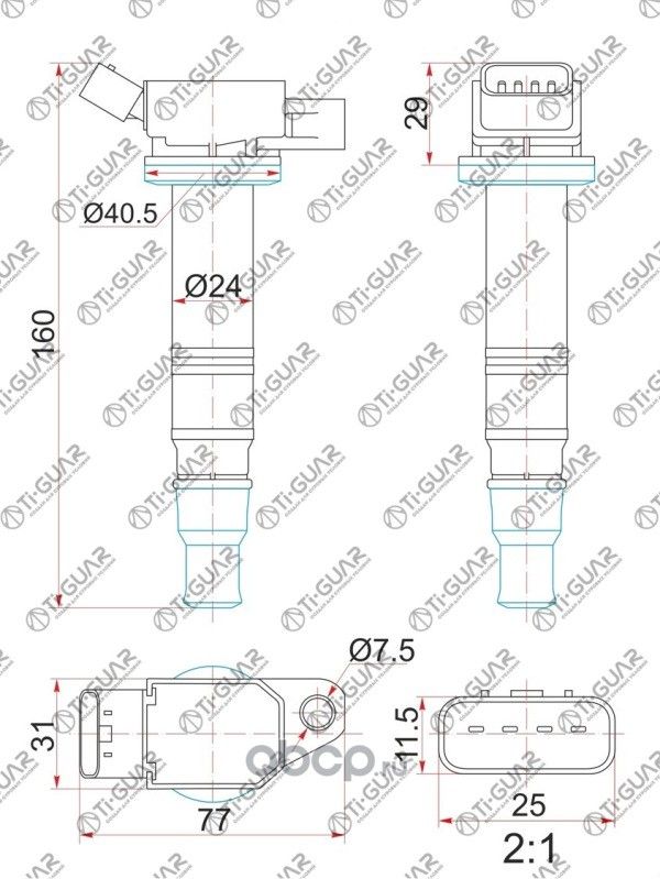 Катушка зажигания (TI-Guar). Артикул TG9091902248