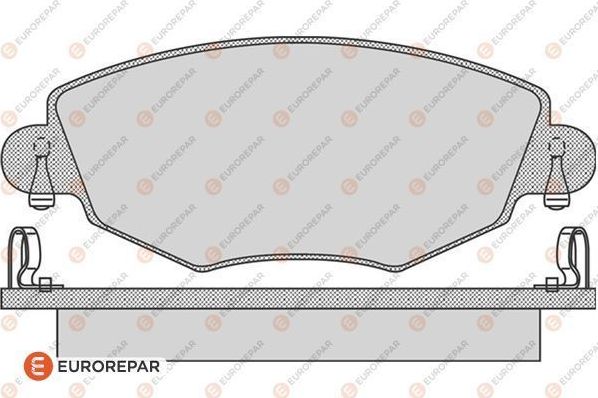 Тормозные колодки Eurorepar. Артикул 1617256280