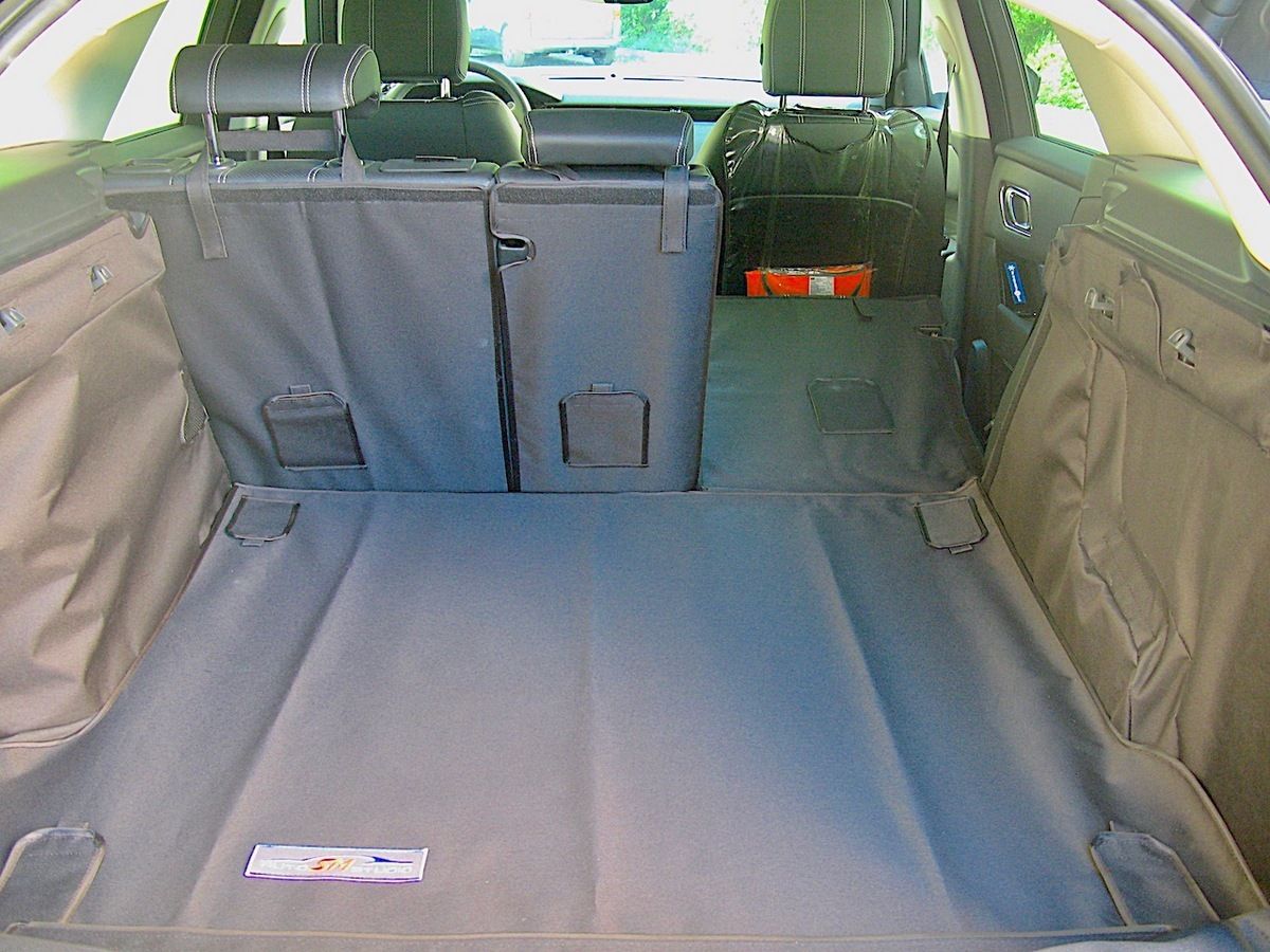 Защитный чехол AUTOSMSTUDIO "Maxi" в багажник автомобиля для Land Rover Range Rover Velar 2017-2026, черный. Артикул TP-RRVL-MAXI-BL