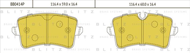 Колодки тормозные AUDI A6/A8 09- задн. (Blitz). Артикул BB0414P