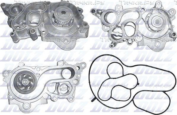 Помпа (водяной насос) Dolz для Volkswagen Polo V 2014-2026. Артикул A237