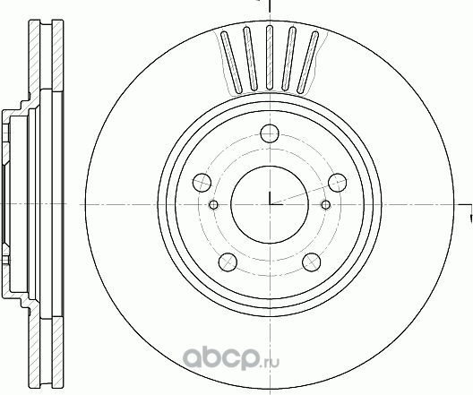Диск тормозной (G-Brake). Артикул GR02784