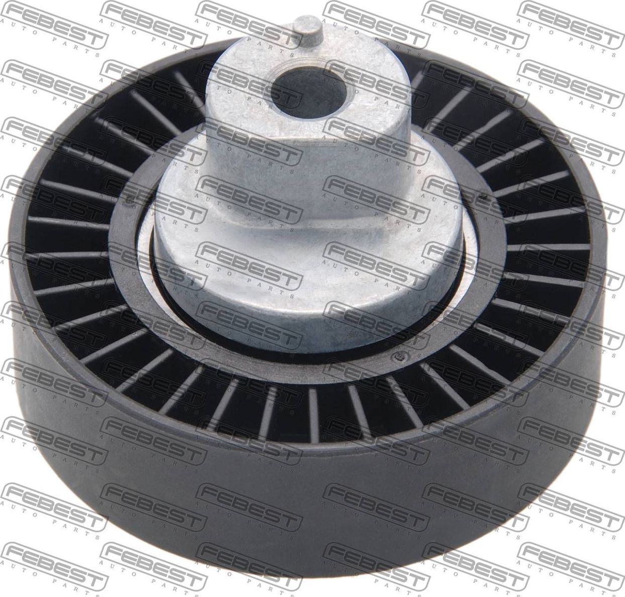 Направляющий (ведущий) ролик приводного поликлинового ремня Febest. Артикул 1988-E38
