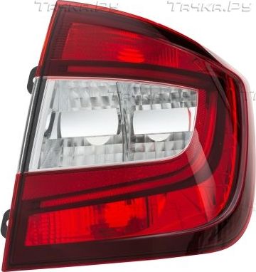 Фонарь задний Hella правый для Skoda Rapid I 2012-2019. Артикул 9EL 354 849-041