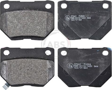 Тормозные колодки ABS задние для Subaru Impreza II 2000-2008. Артикул 37661