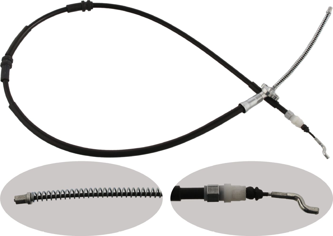 Трос ручника (тросик ручного тормоза) Febi Bilstein. Артикул 36711