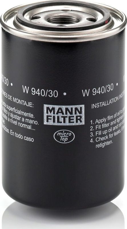 Масляный фильтр Mann-Filter. Артикул W 940/30
