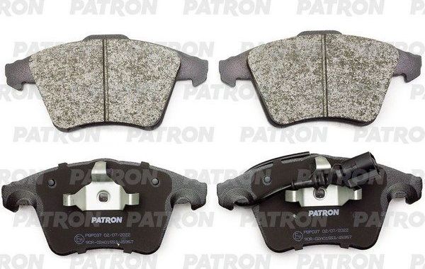 Тормозные колодки Patron передние для Volkswagen Multivan T6 2015-2026. Артикул PBP037
