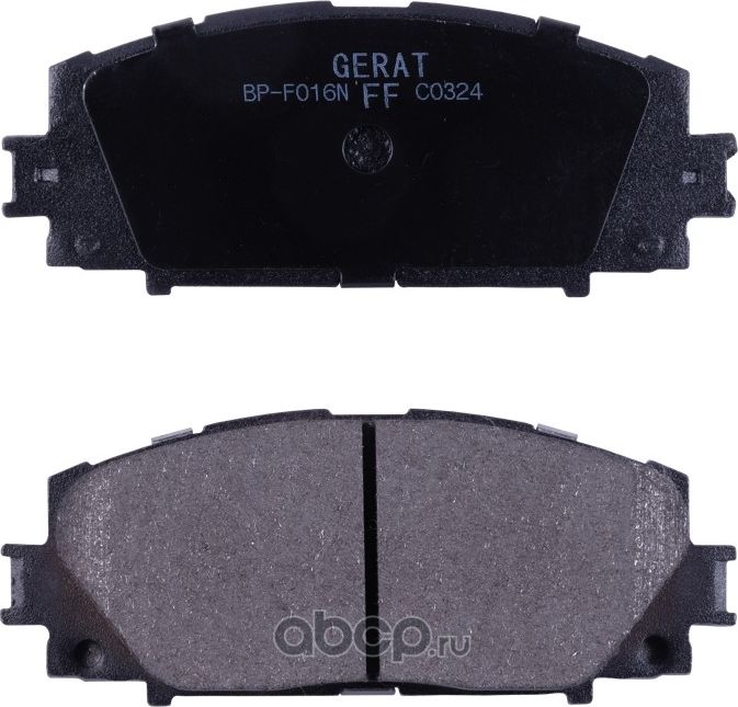Тормозные колодки Gerat BP-F016N (передние) Normal Gerat. Артикул BPF016N