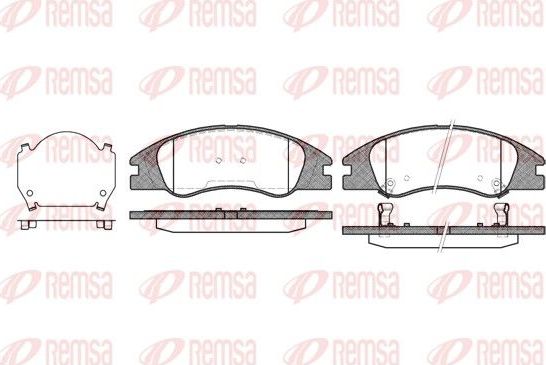 Тормозные колодки Remsa. Артикул 1134.02