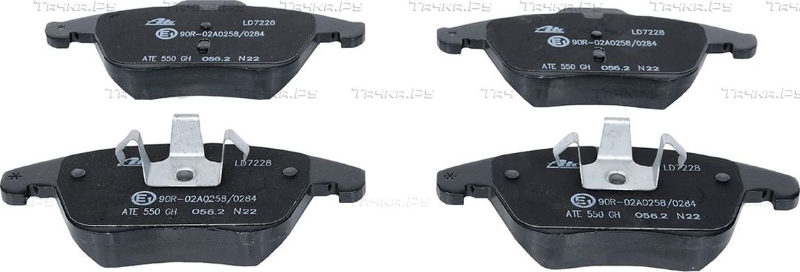 Тормозные колодки ATE Ceramic передние для Volvo S60 II 2010-2018. Артикул 13.0470-7228.2