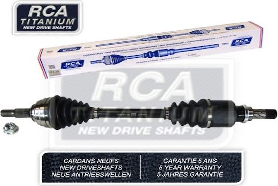 Полуось (привод в сборе, приводной вал) RCA FRANCE NEW DRIVESHAFT передняя левая для Renault Clio V 2008-2026. Артикул R560AN