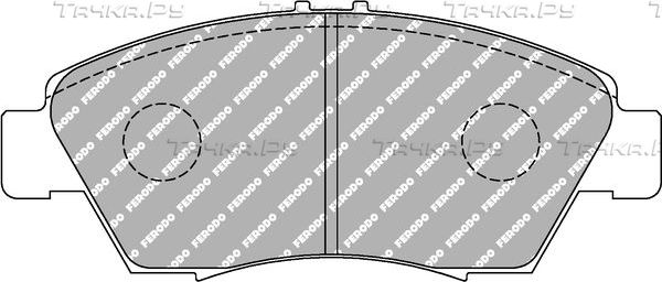 Тормозные колодки FERODO RACING DS3000 для Honda CR-X III 1992-1998. Артикул FCP776R