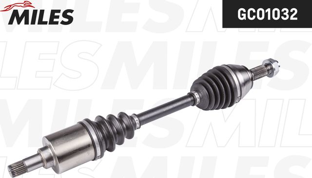 Полуось (привод в сборе, приводной вал) Miles левая для Peugeot Partner I 1996-2015. Артикул GC01032