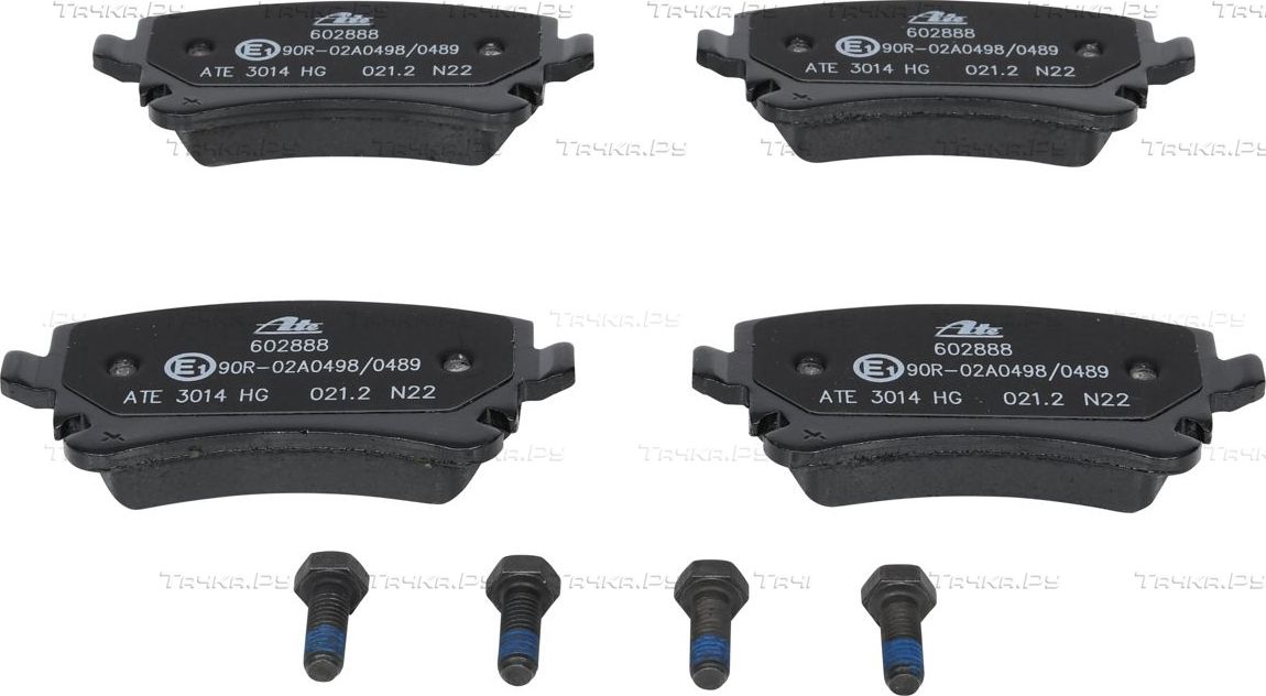 Тормозные колодки ATE задние для Audi A6 allroad II (C6) 2006-2011. Артикул 13.0460-2888.2