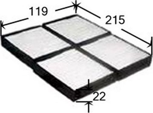 Салонный фильтр JS Asakashi для Mazda Premacy I (CP) 1999-2005. Артикул AC4501SET