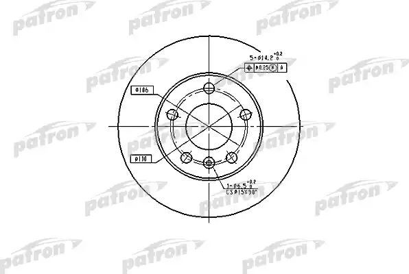 Тормозной диск Patron. Артикул PBD4051