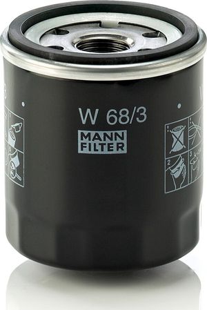 Масляный фильтр Mann-Filter для Toyota Auris II 2015-2018. Артикул W 68/3