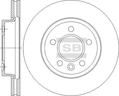 Тормозной диск Sangsin Hi-Q. Артикул SD7002