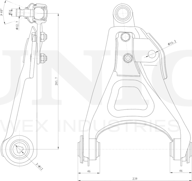 Рычаг подвески (Unio). Артикул SSP-40011