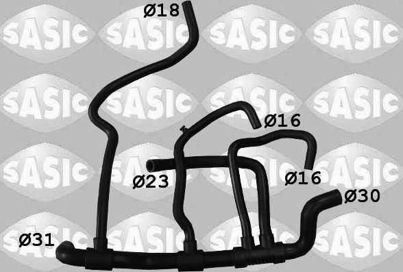 Патрубок радиатора (системы охлаждения) Sasic. Артикул 3404140