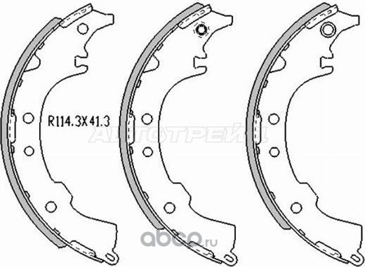 КОЛОДКИ ТОРМОЗНЫЕ ЗАДНИЕ TOYOTA IPSUMGAIANADIA 9 (SAT). Артикул ST280004