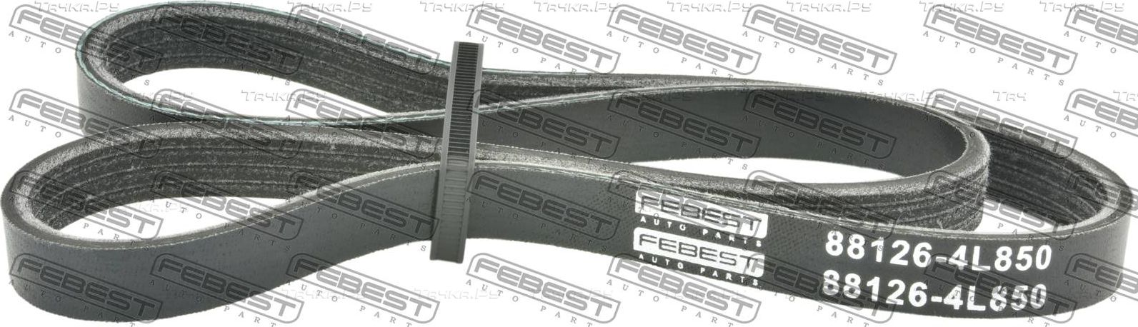 Приводной ремень поликлиновой Febest для Hyundai Coupe I (RD) 1996-2002. Артикул 88126-4L850