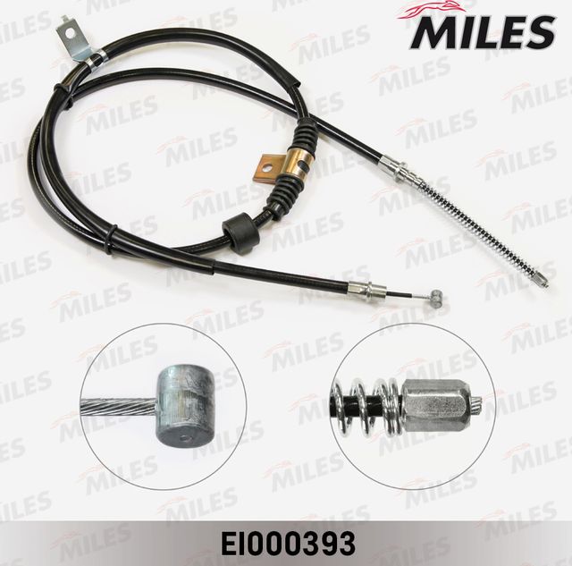 Трос ручника (тросик ручного тормоза) Miles. Артикул EI000393