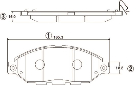 Тормозные колодки CTR. Артикул GK1421