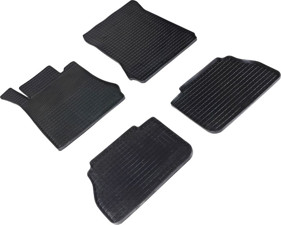 Коврики резиновые Seintex с узором сетка для салона Mercedes-Benz E-Class W210 1995-2002. Артикул 86790