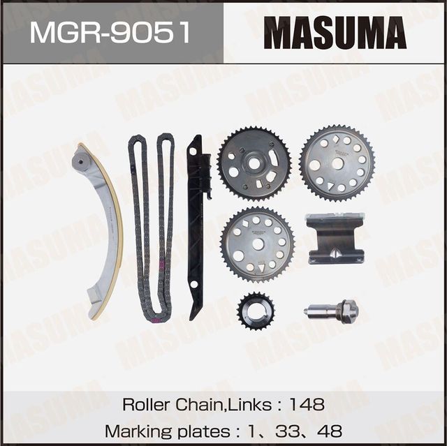 Комплект для замены цепи ГРМ MASUMA, Z22SE, Z22YH Masuma. Артикул MGR9051