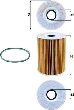 Масляный фильтр Mahle. Артикул OX 254D4