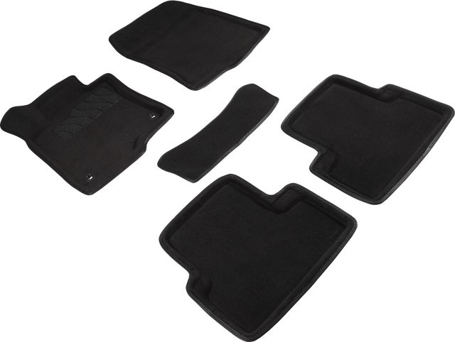 Коврики Seintex 3D ворсовые для салона Honda Accord VIII 2008-2012 Черные. Артикул 86294