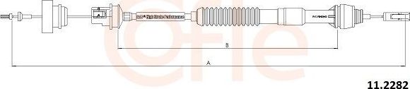 Трос сцепления Cofle. Артикул 11.2282