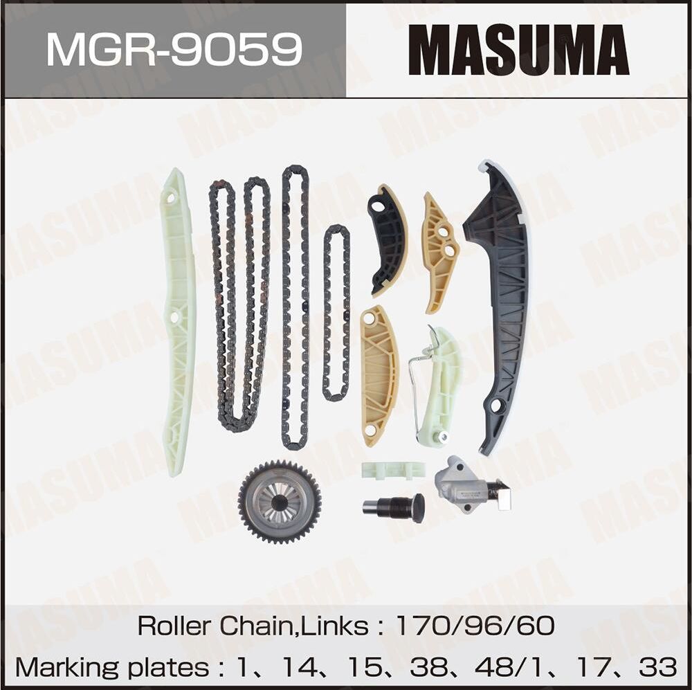 Комплект цепи ГРМ BZB, CDAA, CDAB, CDHB, CAWB, CCTA Masuma Masuma. Артикул MGR9059