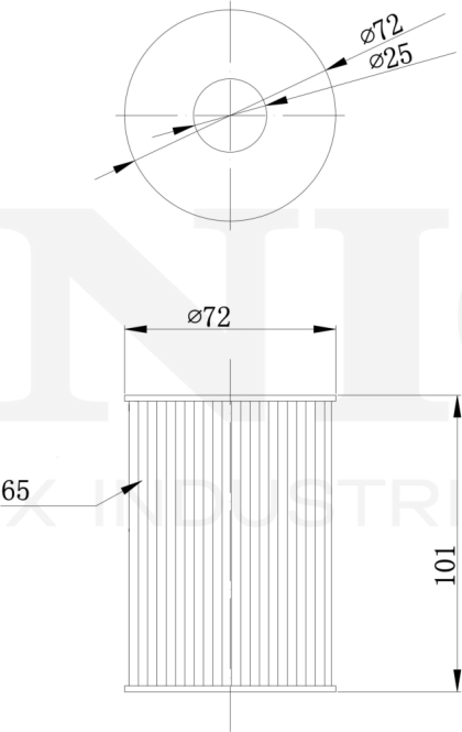 Фильтр масляный (Unio). Артикул FLT-20117