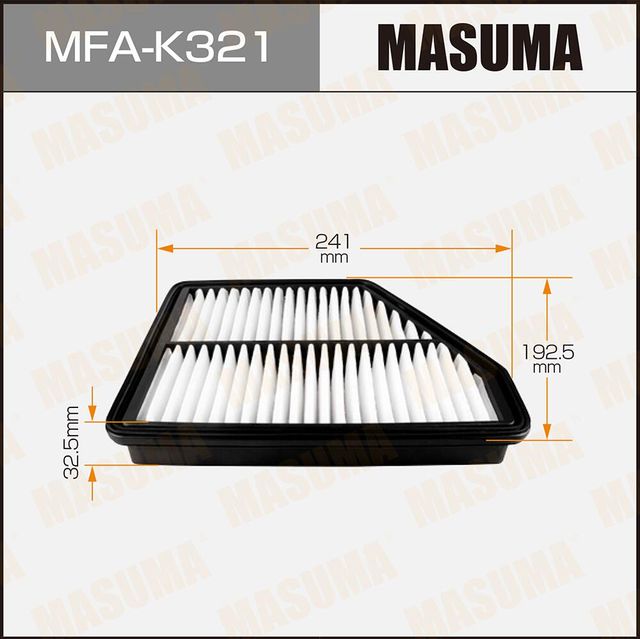 Воздушный фильтр Masuma. Артикул MFA-K321